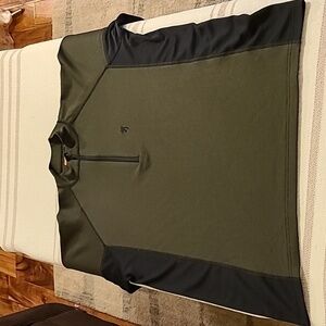 BROWNING: Green  1/4 zip-up  23"×27"  Pullover. Poly/Merino wool blend. XL #586